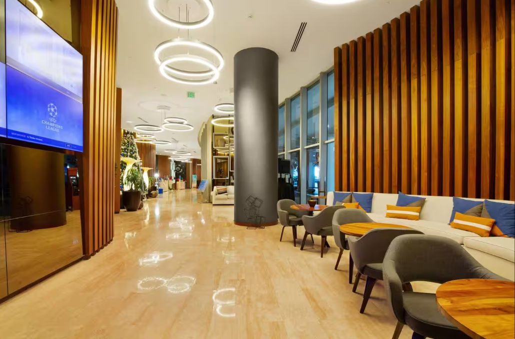 Lyfe Resort lobby seating