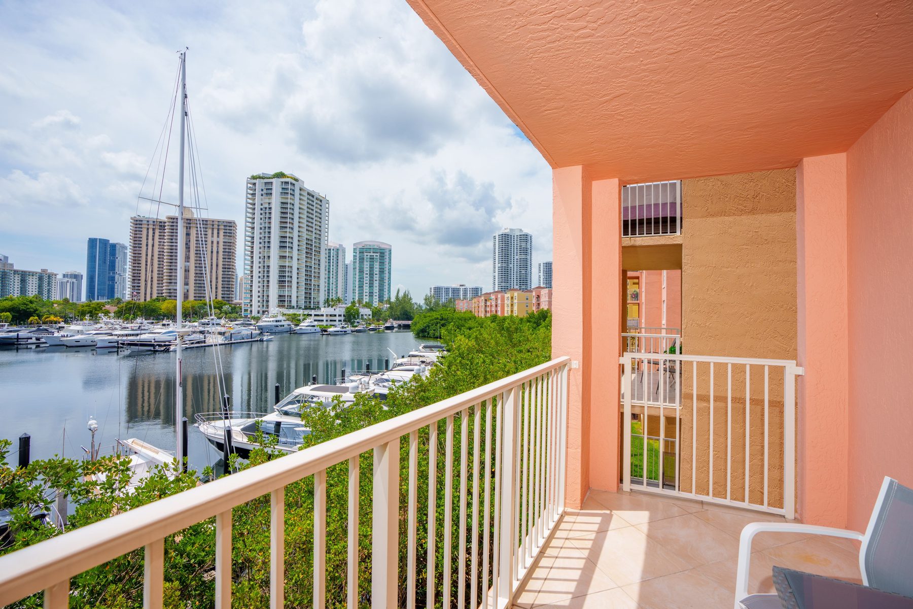 Balcony marina view