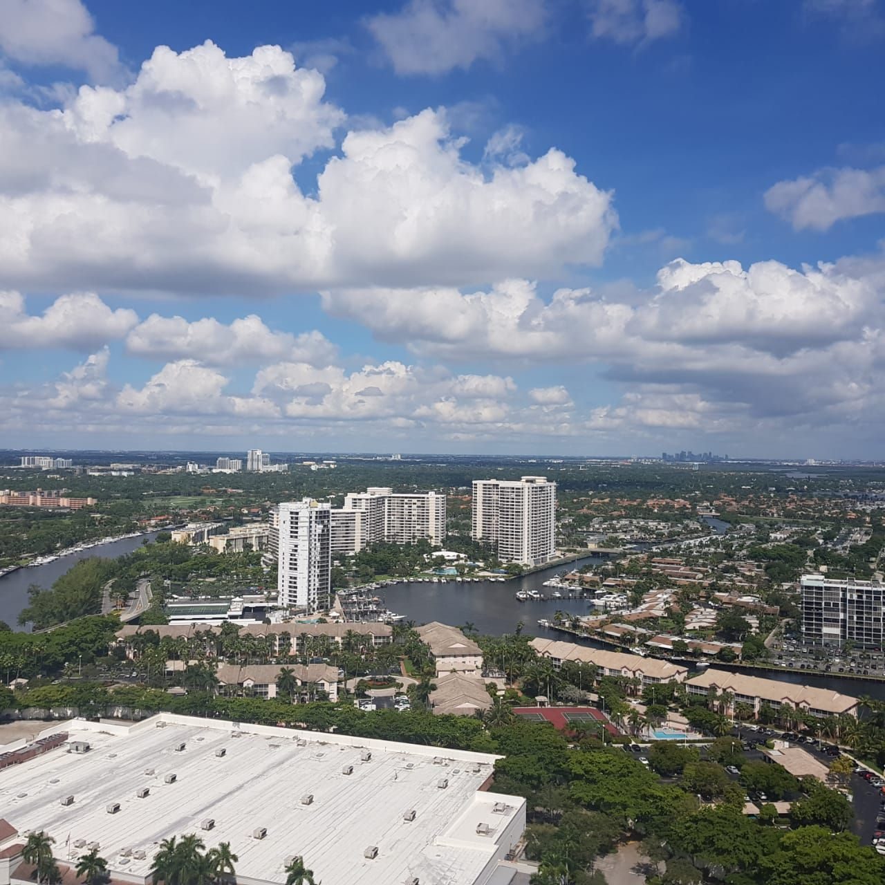 Balcony view of the Intracoastal and marina