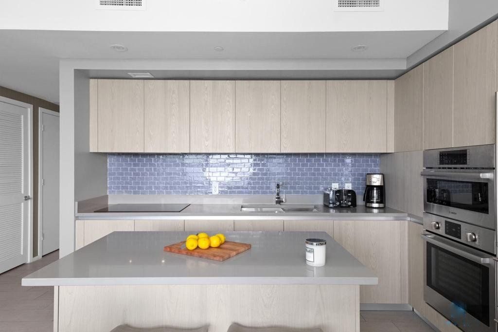 Kitchen with island