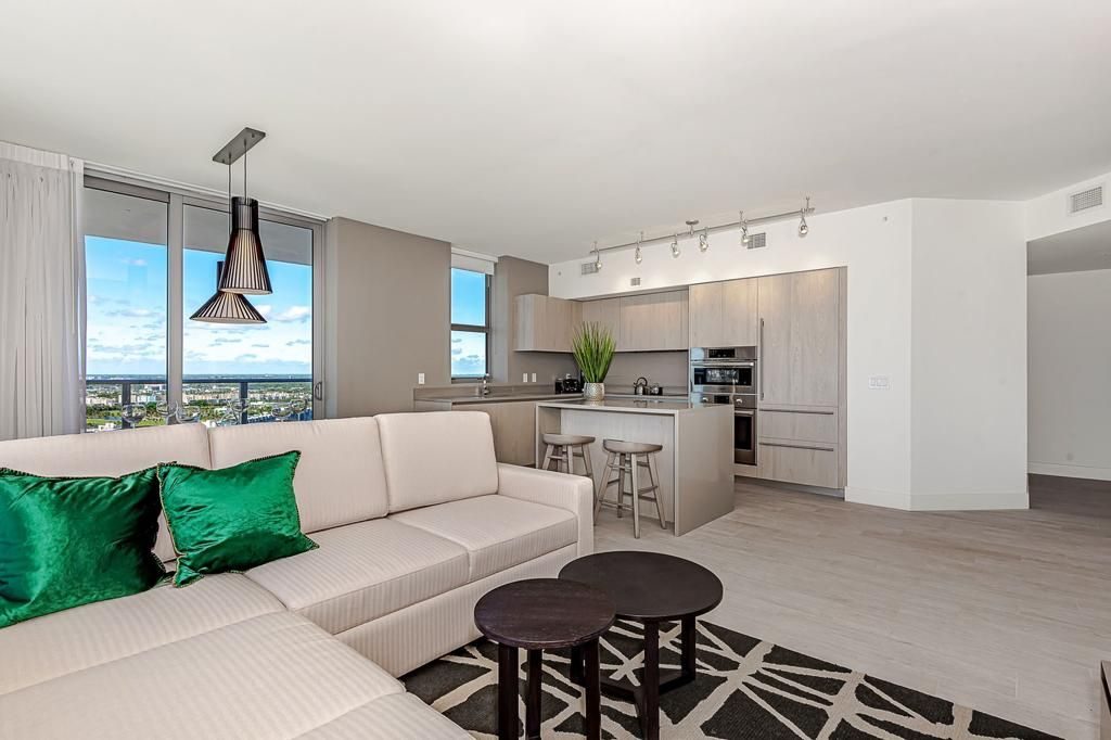 Living room, water view