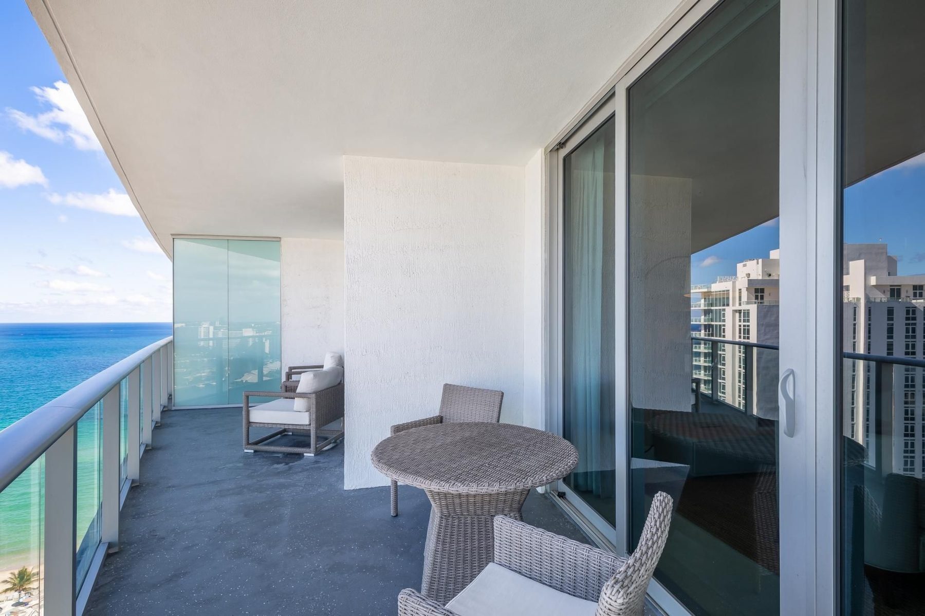 Private balcony, ocean view